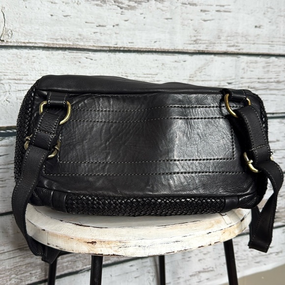 Black Leather Jerry Handmade Italian leather backpack main image 7